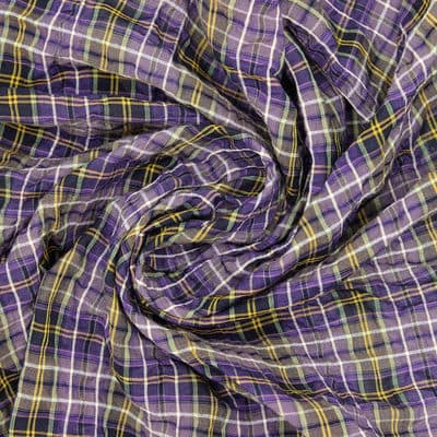 Checkered cotton - purple 