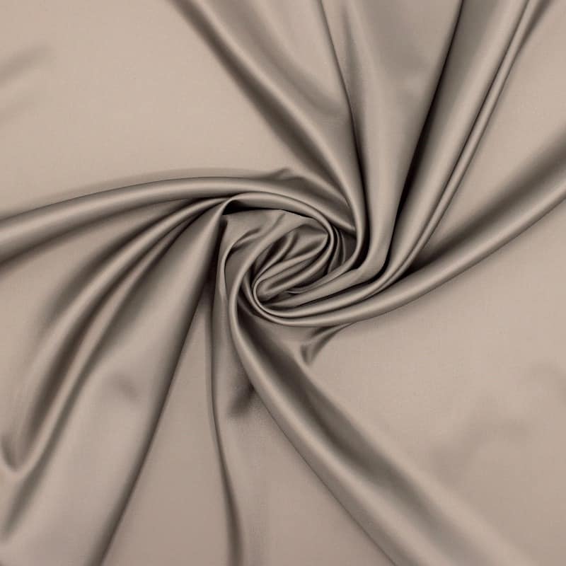 Twill lining fabric in polyester - taupe