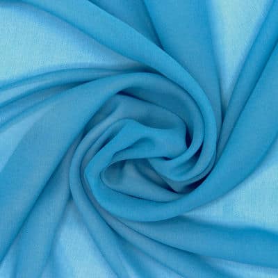 Veil 100% silk - blue 