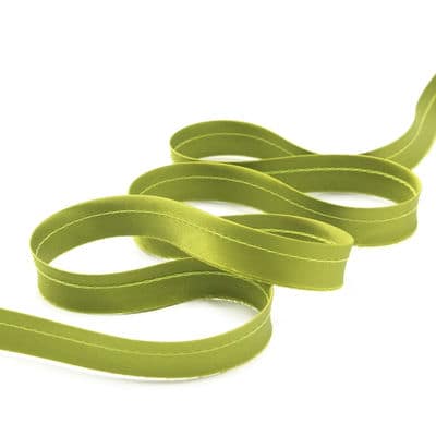Satin ribbon - olive green