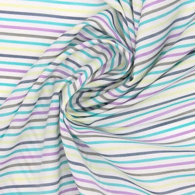 Striped jacquard fabric - multicolored