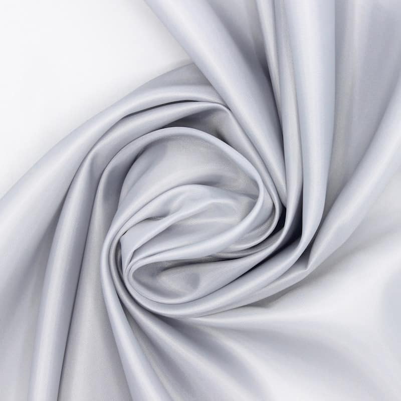 Coupon van 3m polyester voeringstof - effen grijs