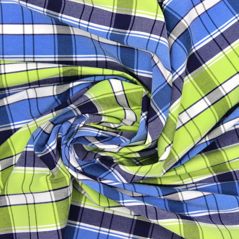 Cloth of 3m extensible fabric - blue and green