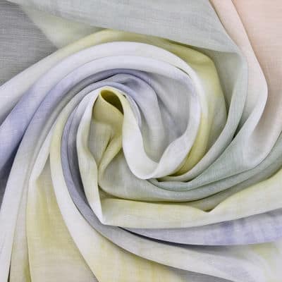 Cotton veil tie and dye - multicolore