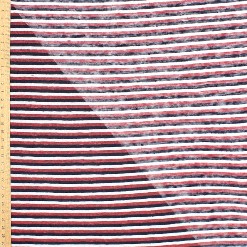 Striped knit fabric - multicolored 