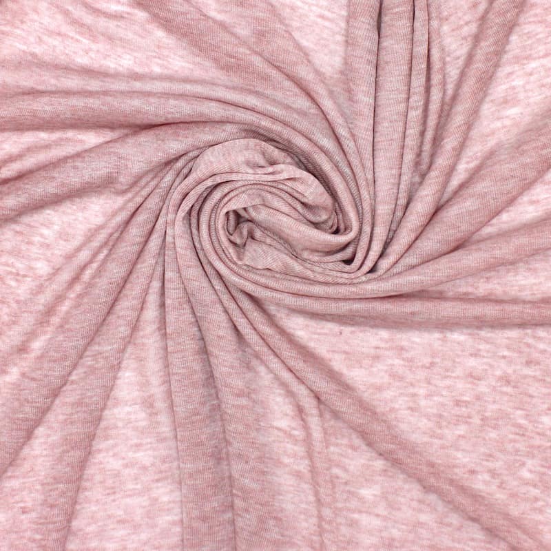 Tissu jersey uni - rose