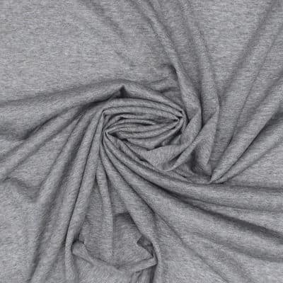 Wool knit fabric - grey