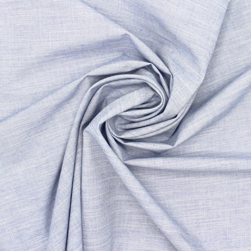 Flamed fabric 100% cotton - denim blue 