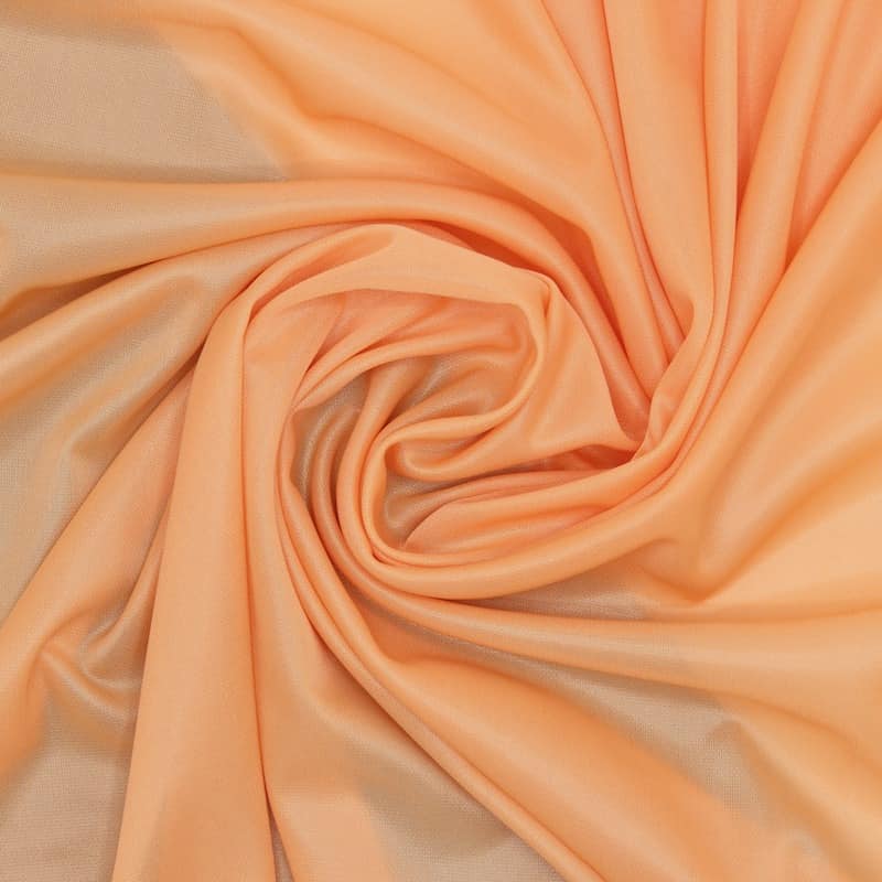 Knit lining fabric in polyester - salmon-colored