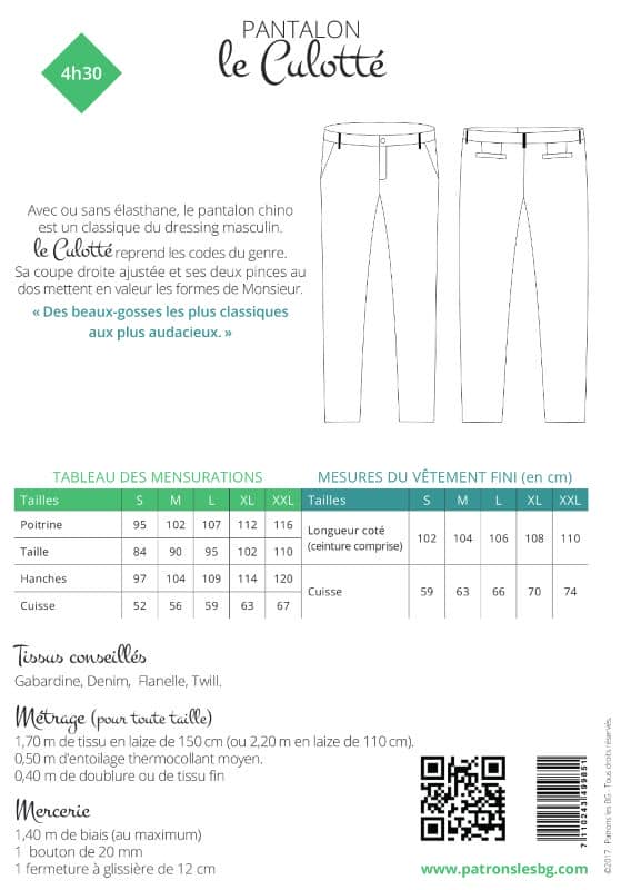 Pattern pants Chino Le Culotté