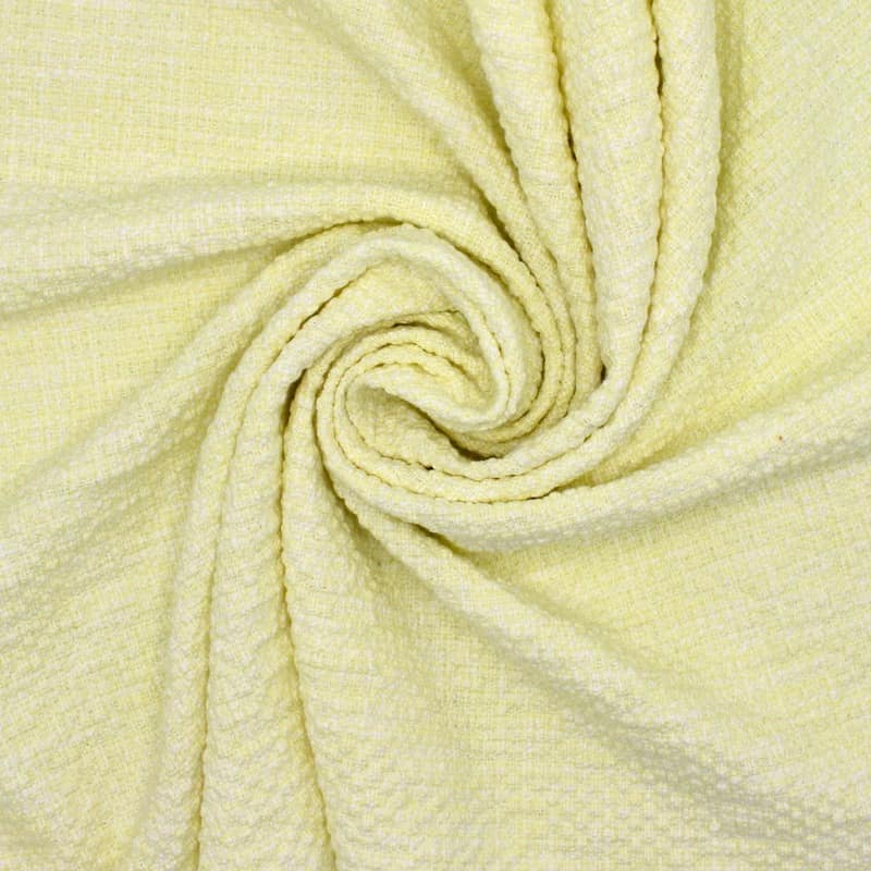 Structured and marbled extensible fabric  - yellow 