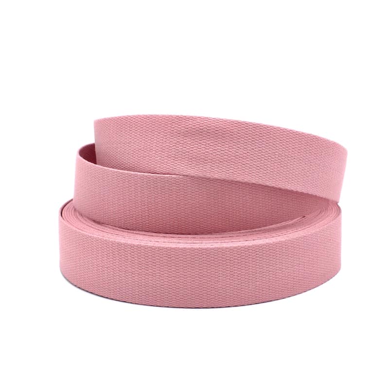 100% cotton strap - old pink 