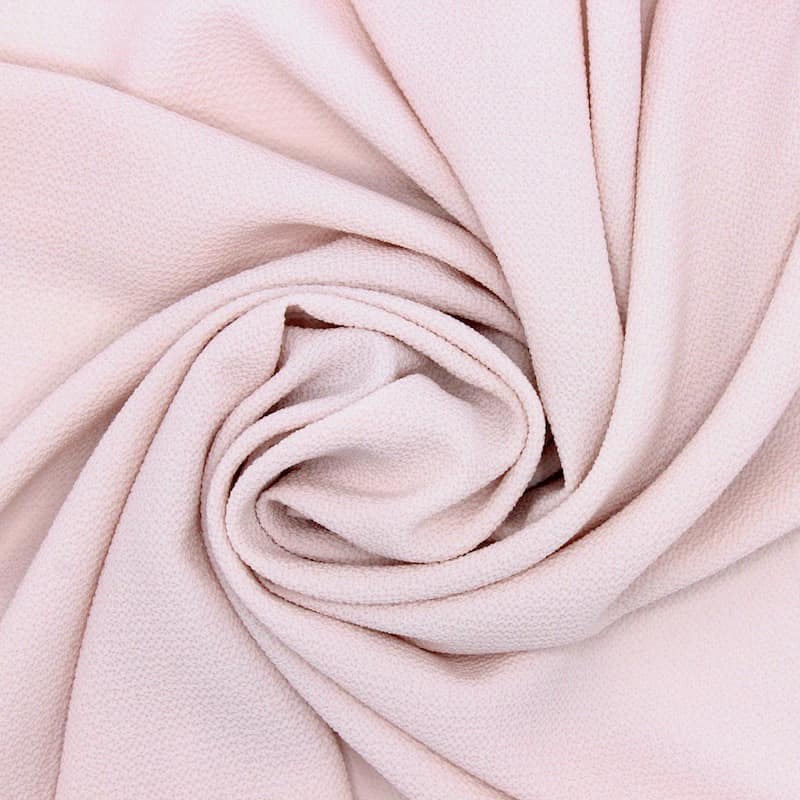 Plain fabric with crêpe aspect - pink 