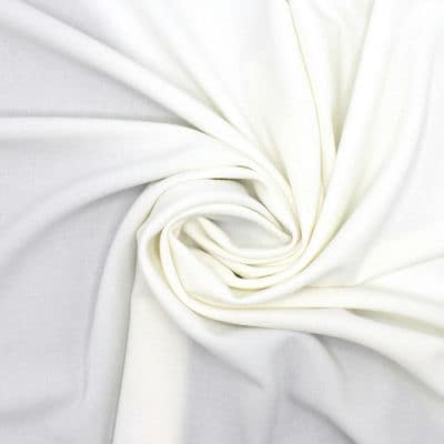Tissu crêpe extensible - blanc 