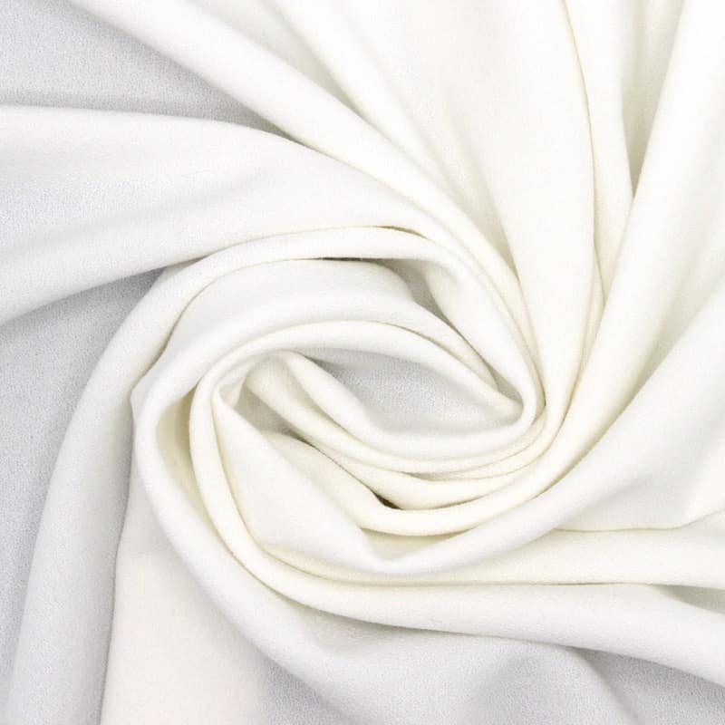 Extensible crêpe fabric - white