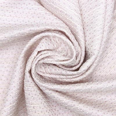 Jacquard fabric with metallic thread - pink 