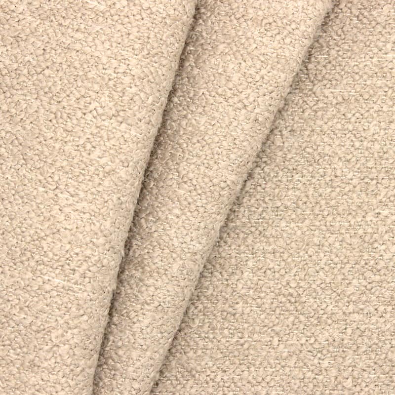 Bouclé upholstery fabric - beige
