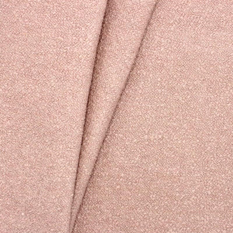 Upholstery fabric with loops - pink