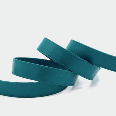 Faux leather strap - teal