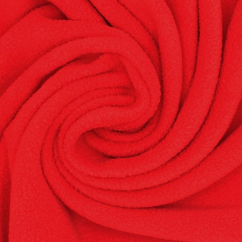 Fleece fabric - red
