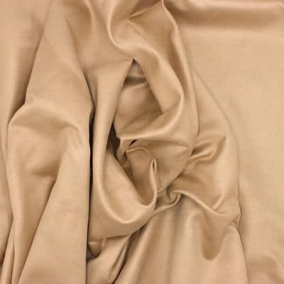 Suedine fabric - plain beige