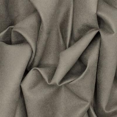 Suedine fabric - plain taupe