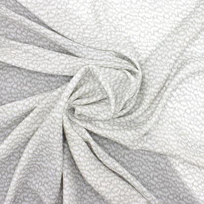 Printed fabric 100% viscose - grey 