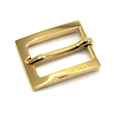 Metal belt buckle - gold