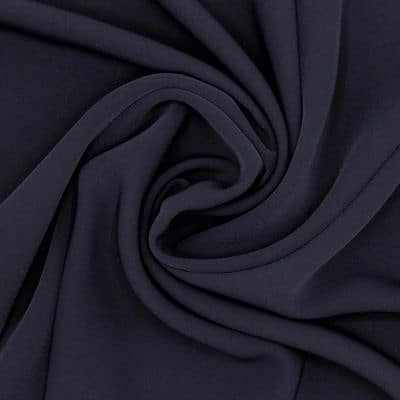Tissu polyester uni - marine