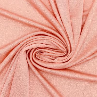 Satined knit fabric - salmon pink 