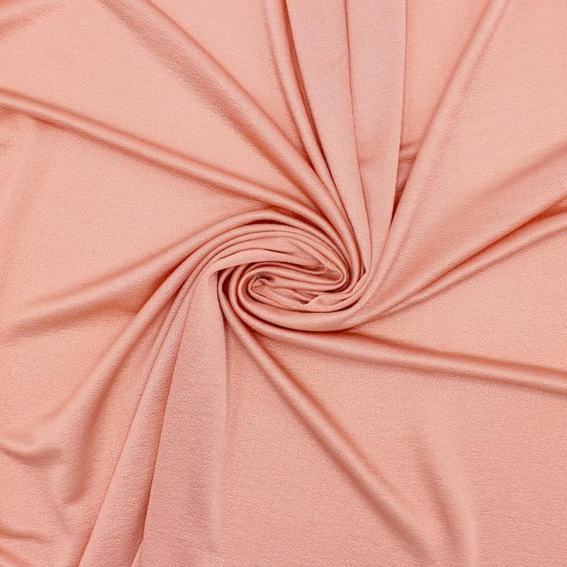 Satined knit fabric - salmon pink 