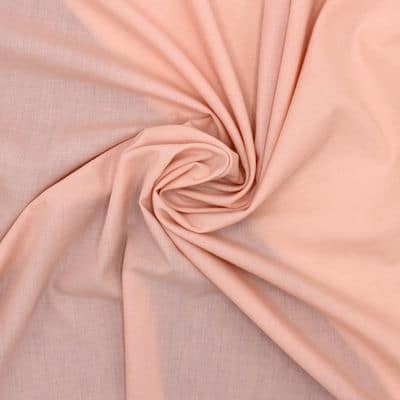 Lining fabric in polyester and cotton - salmon pink 