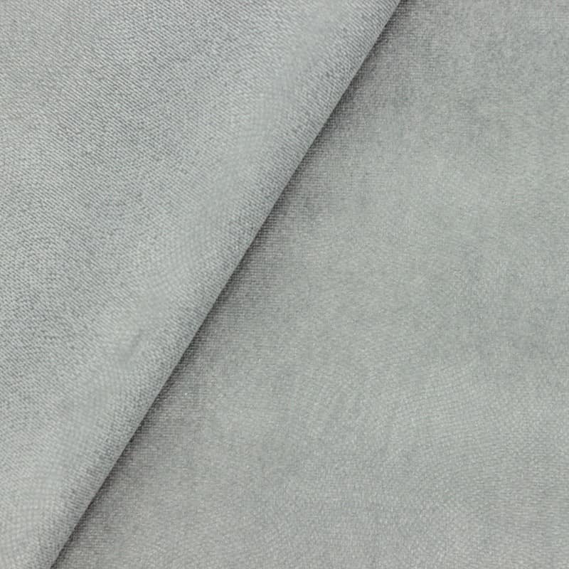 Embossed velvet fabric - silver grey 