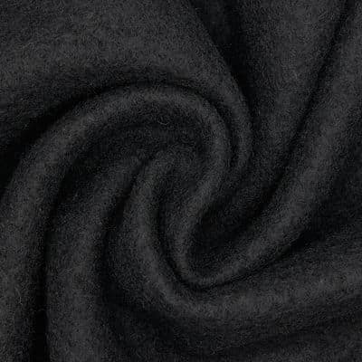 100% virgin wool fabric - black