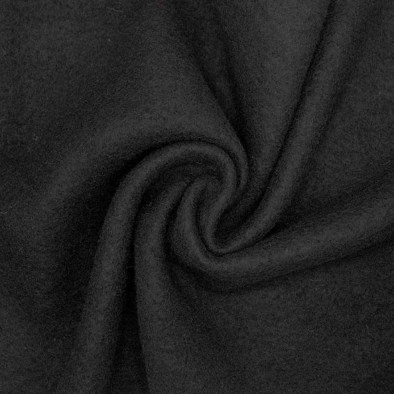 100% virgin wool fabric - black
