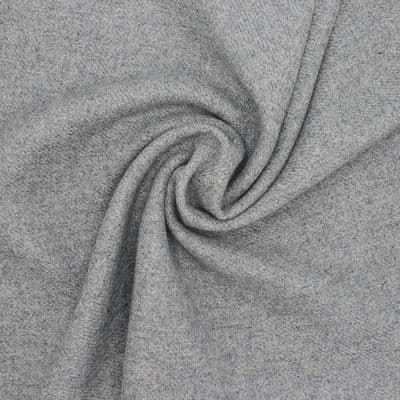 Tissu laine uni - gris 
