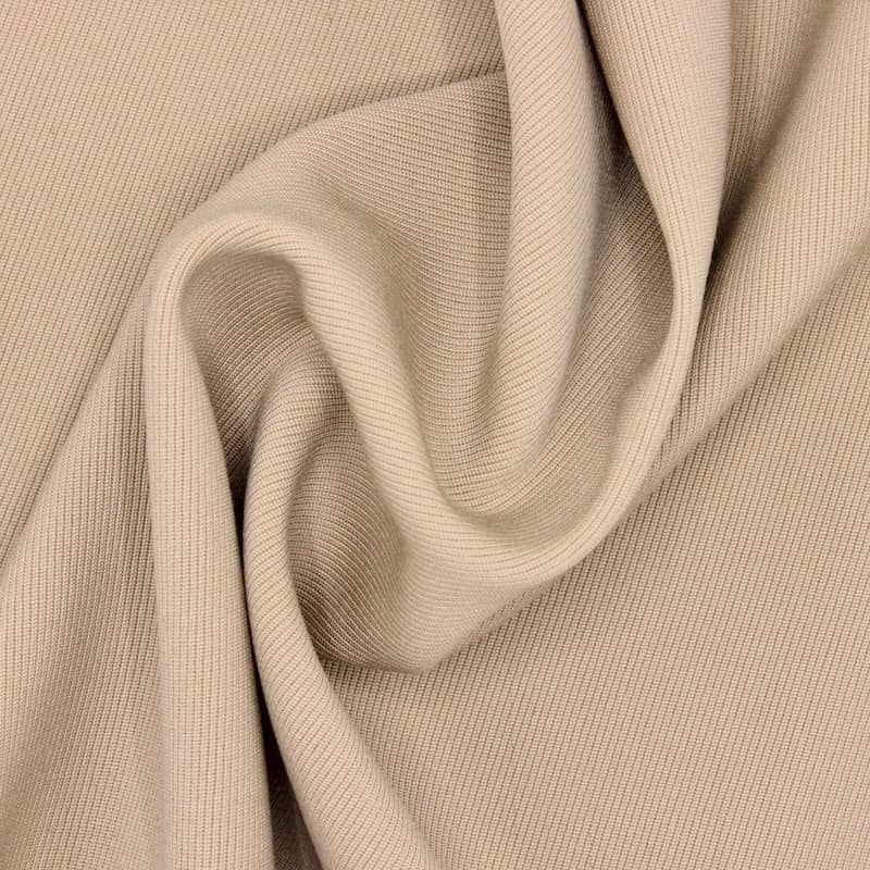 Thick twill fabric 100% vigin wool - beige