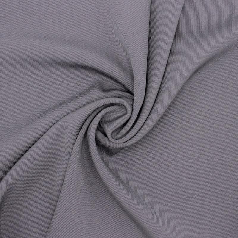 Thick twill fabric 100% vigin wool - grey 