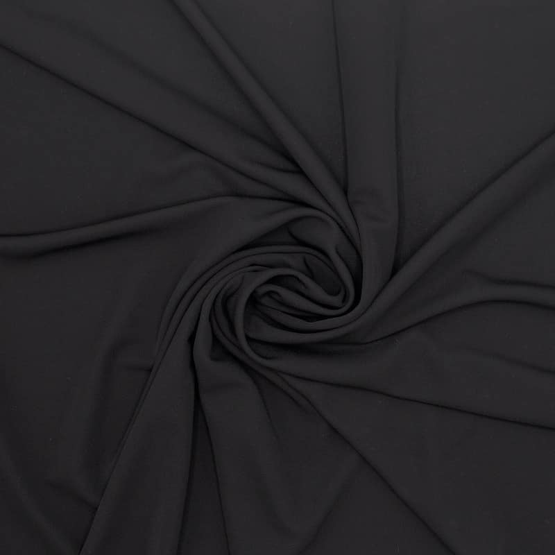 Tissu viscose extensible - noir
