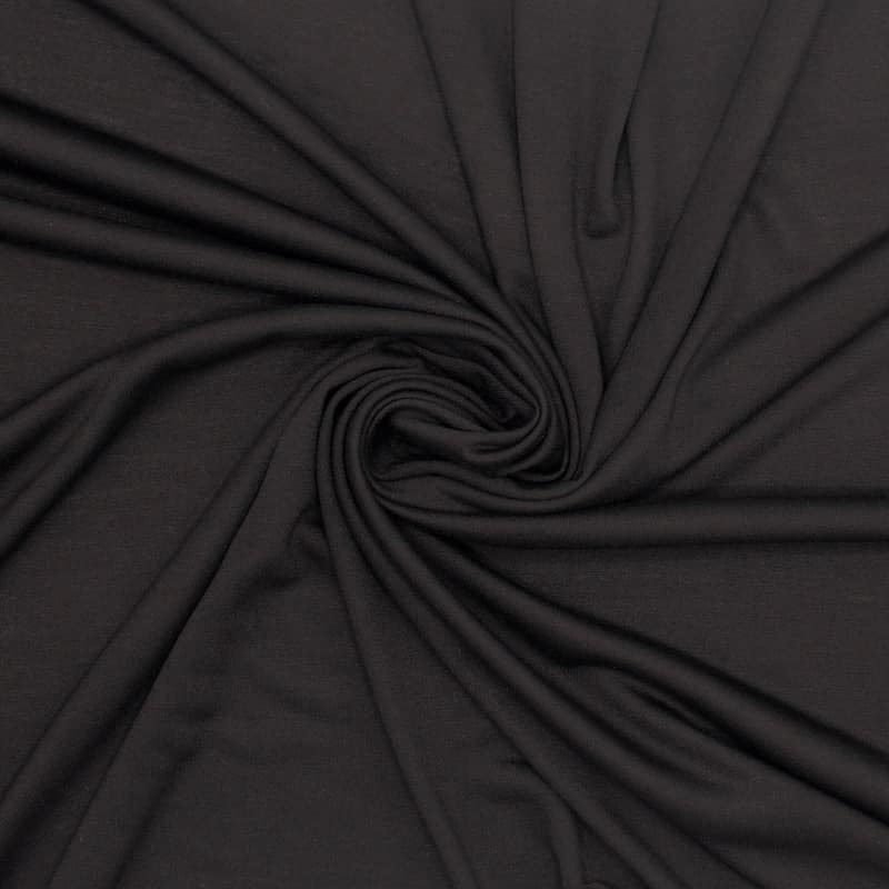 Tissu jersey coton - noir