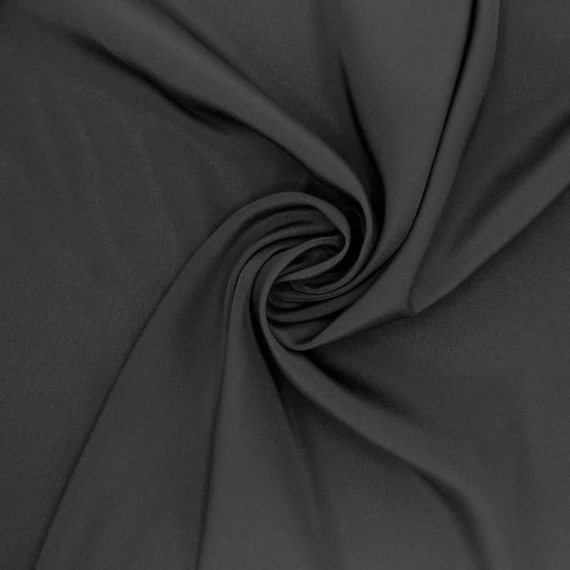 Effen stof 100% polyester - zwart 