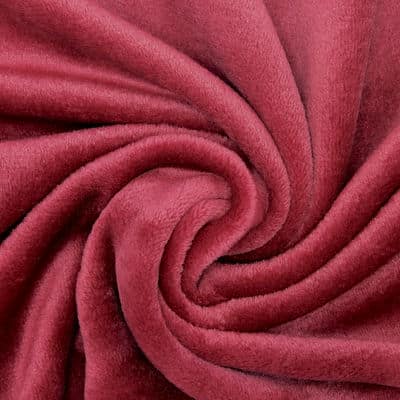 Burgundy velvet fabric