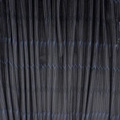 Velvet fabric with graphic print - grey 