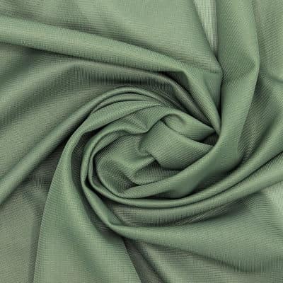 Gebreide polyester voeringstof - olijfgroen