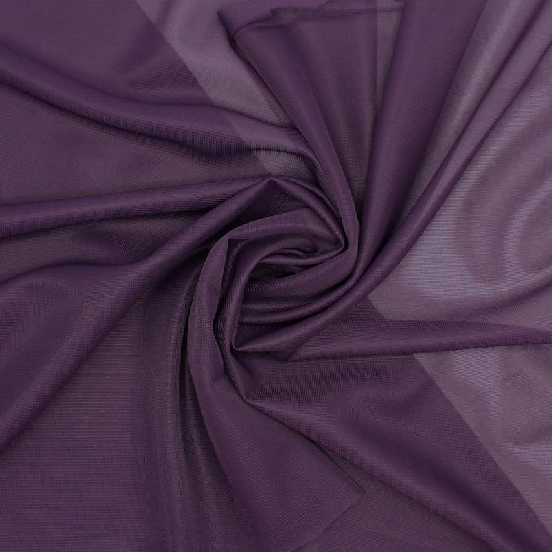 Doublure maille polyester - aubergine