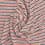Striped cotton jacquard fabric - brick-colored 