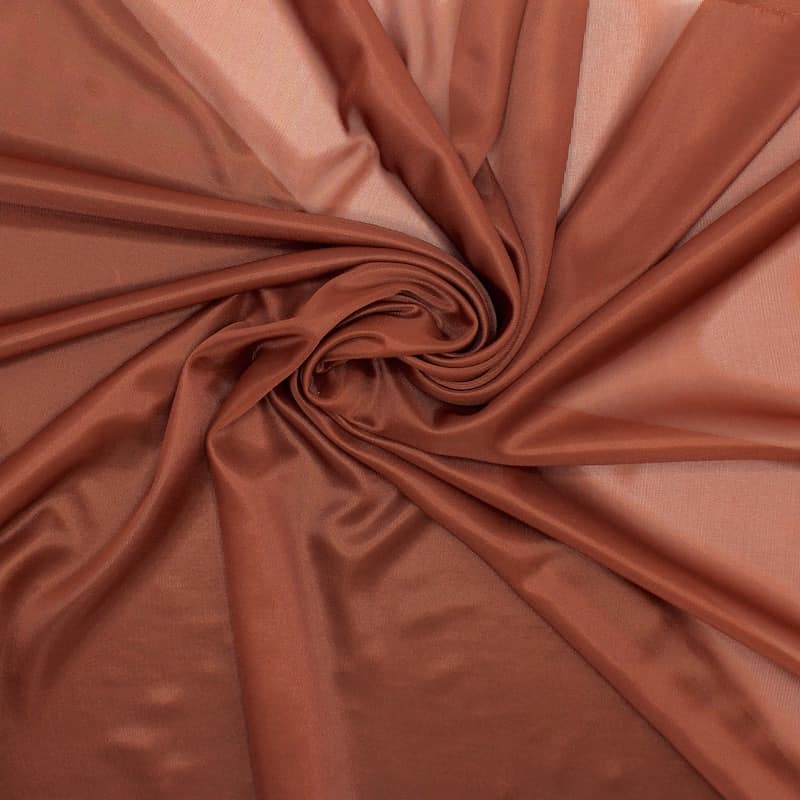 Gebreide polyester voeringstof - bruin