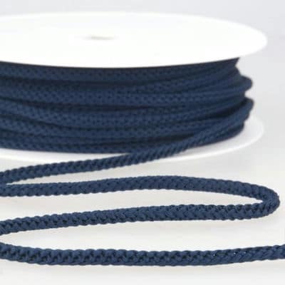 cordon tricoté marine