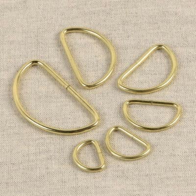 D-ring buckle - gold 