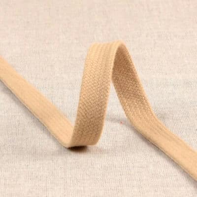 Tresse tubulaire plate - beige